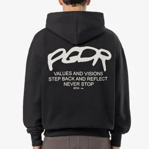 Pegador Allis Oversized Washed Black Hoodie