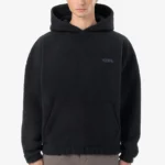 Pegador Baye Boxy Fleece Black Hoodie