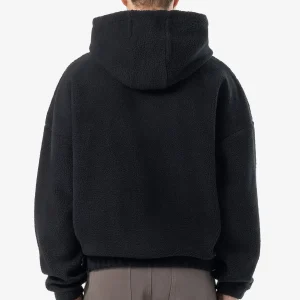 Pegador Baye Boxy Fleece Black Hoodie