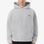 Pegador Baye Boxy Fleece Clear Grey Hoodie