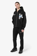 Pegador Blount Boxy Washed Black Sweat Jacket