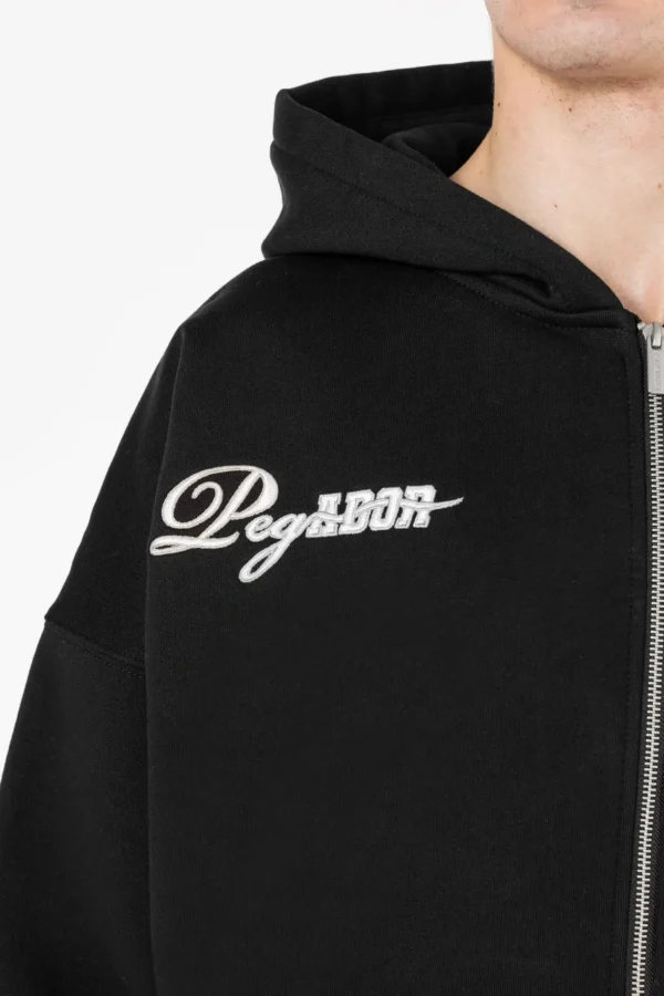 Pegador Blount Boxy Washed Black Sweat Jacket