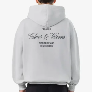 Pegador Bronson Oversized Washed Clear Grey Hoodie