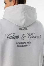 Pegador Bronson Oversized Washed Clear Grey Hoodie
