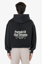 Pegador Brooke Oversized Vintage Black Sweat Jacket