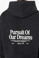 Pegador Brooke Oversized Vintage Black Sweat Jacket