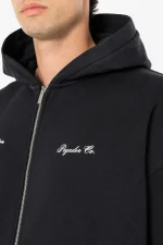 Pegador Brooke Oversized Vintage Black Sweat Jacket