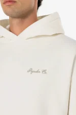 Pegador Brooke Oversized Washed Warm White Hoodie - Image 3