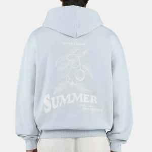 Pegador Caberry Oversized Washed Dream Blue Sweat Jacket