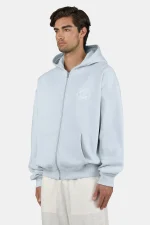 Pegador Caberry Oversized Washed Dream Blue Sweat Jacket