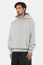 Pegador Colne Oversized Vintage Light Grey Dream Blue Hoodie