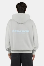 Pegador Colne Oversized Vintage Light Grey Dream Blue Hoodie