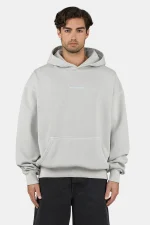 Pegador Colne Oversized Vintage Light Grey Dream Blue Hoodie