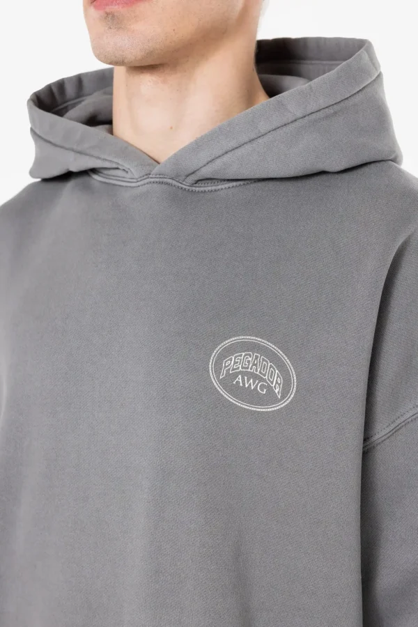 Pegador Colson Oversized Vintage Grey Hoodie