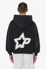 Pegador Cote Boxy Vintage Black Hoodie