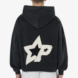 Pegador Cote Boxy Vintage Black Hoodie