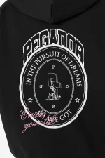 Pegador Crego Oversized Washed Black Hoodie