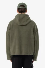 Pegador Fall Teddy Halfzip Faded Olive Hoodie