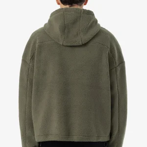 Pegador Fall Teddy Halfzip Faded Olive Hoodie