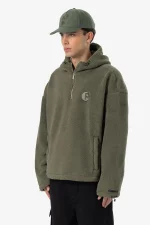 Pegador Fall Teddy Halfzip Faded Olive Hoodie