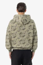 Pegador Floar Boxy Washed Mud Camouflage Hoodie