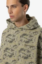 Pegador Floar Boxy Washed Mud Camouflage Hoodie