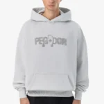 Pegador Grange Oversized Washed Clear Grey Hoodie