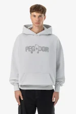 Pegador Grange Oversized Washed Clear Grey Hoodie