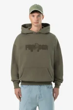 Pegador Grange Oversized Washed Faded Olive Hoodie