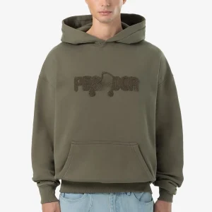 Pegador Grange Oversized Washed Faded Olive Hoodie