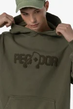 Pegador Grange Oversized Washed Faded Olive Hoodie