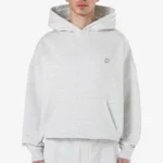 Pegador Leono Boxy Off White Melange Warm White Hoodie