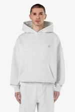 Pegador Leono Boxy Off White Melange Warm White Hoodie