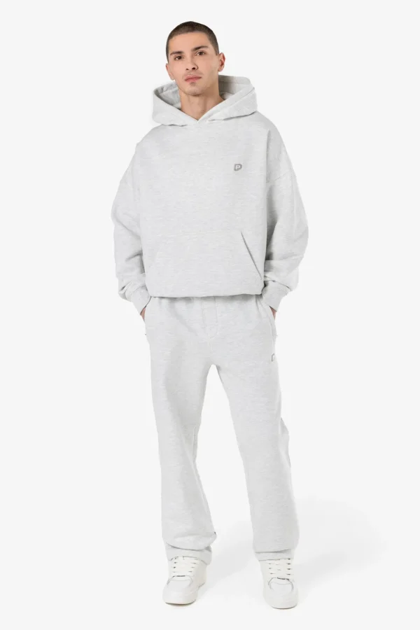 Pegador Leono Boxy Off White Melange Warm White Hoodie
