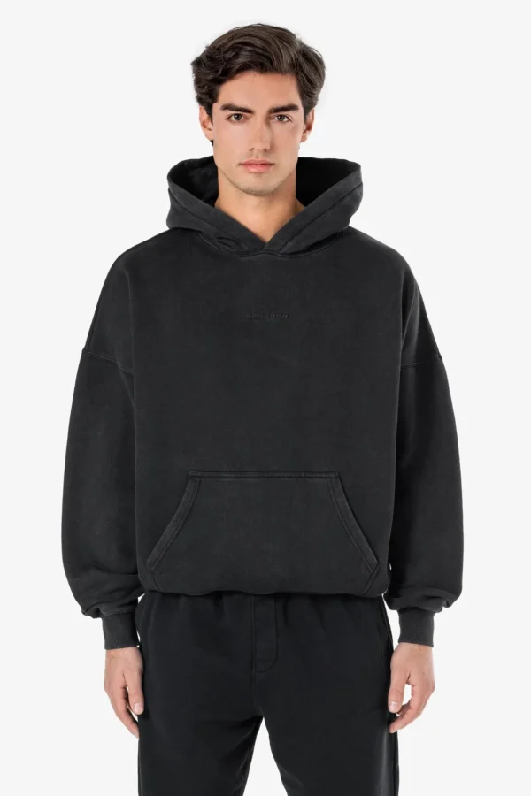 Pegador Logo Boxy Vintage Black Hoodie