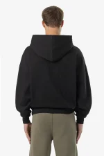 Pegador Logo Boxy Washed Black Dark Grey Gum Hoodie