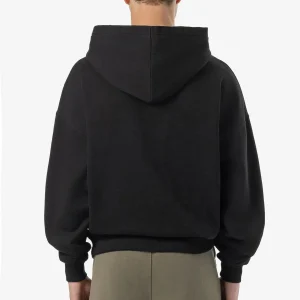 Pegador Logo Boxy Washed Black Dark Grey Gum Hoodie