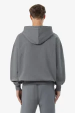 Pegador Logo Oversized Halfzip Vintage Grey Hoodie
