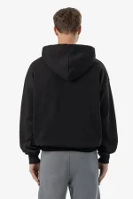 Pegador Logo Oversized Halfzip Washed Black Dark Grey Gum Hoodie