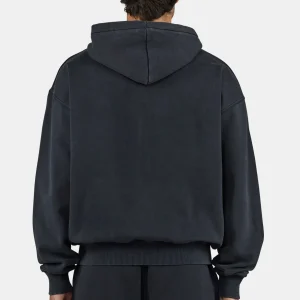 Pegador Logo Oversized Vintage Black White Sweat Jacket