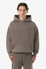 Pegador Logo Oversized Vintage Dust Brown Hoodie