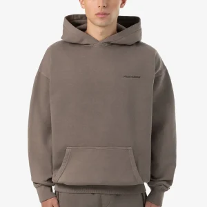 Pegador Logo Oversized Vintage Dust Brown Hoodie