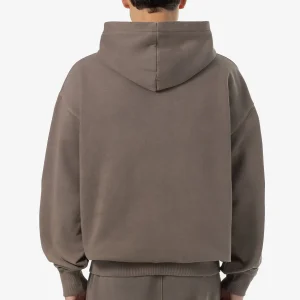 Pegador Logo Oversized Vintage Dust Brown Hoodie