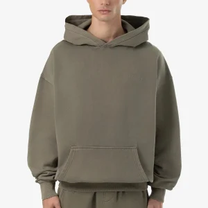 Pegador Logo Oversized Vintage Faded Olive Hoodie