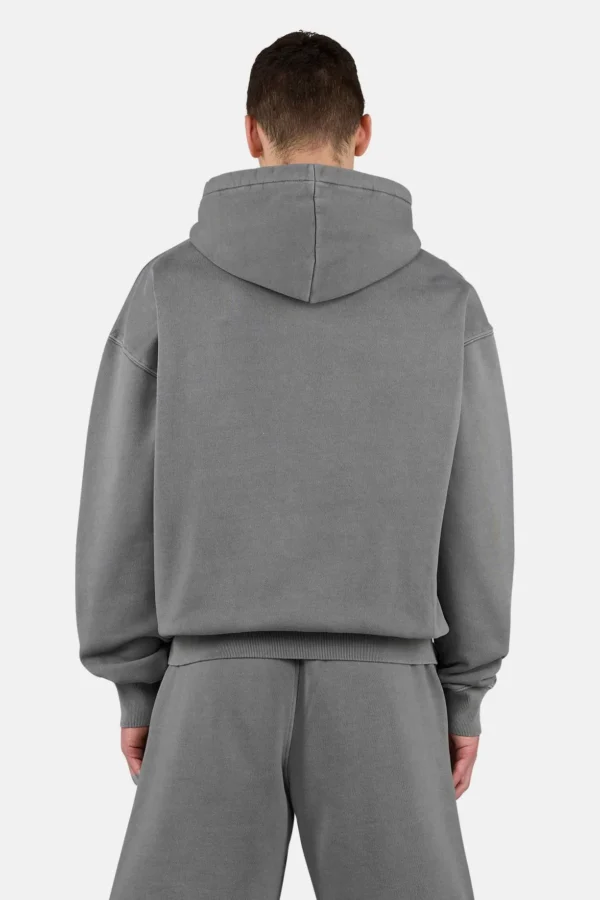 Pegador Logo Oversized Vintage Grey Sweat Jacket