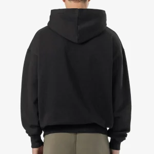 Pegador Logo Oversized Washed Black Dark Grey Gum Sweat Jacket