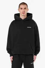 Pegador Logo Oversized Washed Black White Gum Hoodie