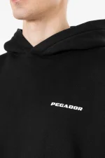 Pegador Logo Oversized Washed Black White Gum Hoodie