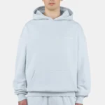 Pegador Logo Oversized Washed Dream Blue White Hoodie