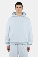 Pegador Logo Oversized Washed Dream Blue White Hoodie